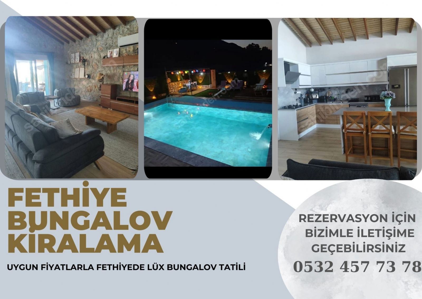 Fethiye Havuzlu Villa Kiralama